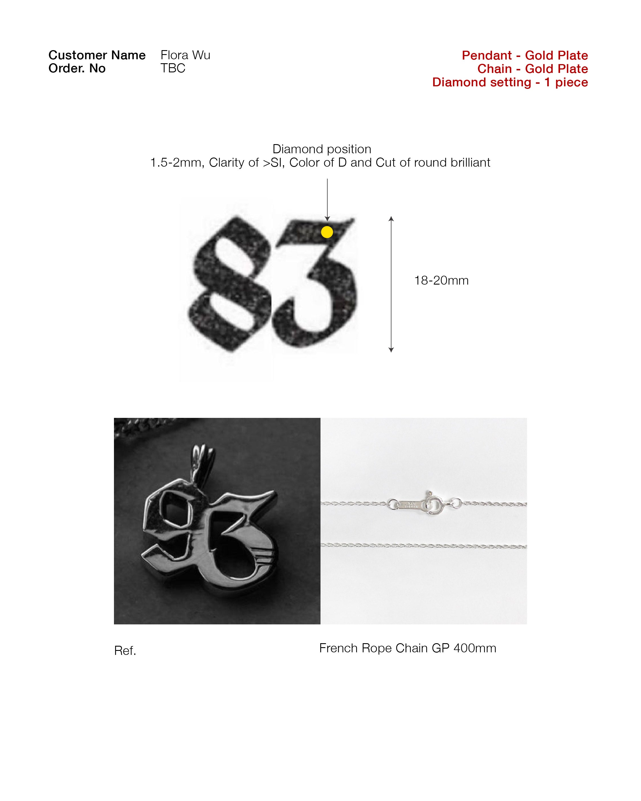 [Custom] No.83 Pendant+Chain