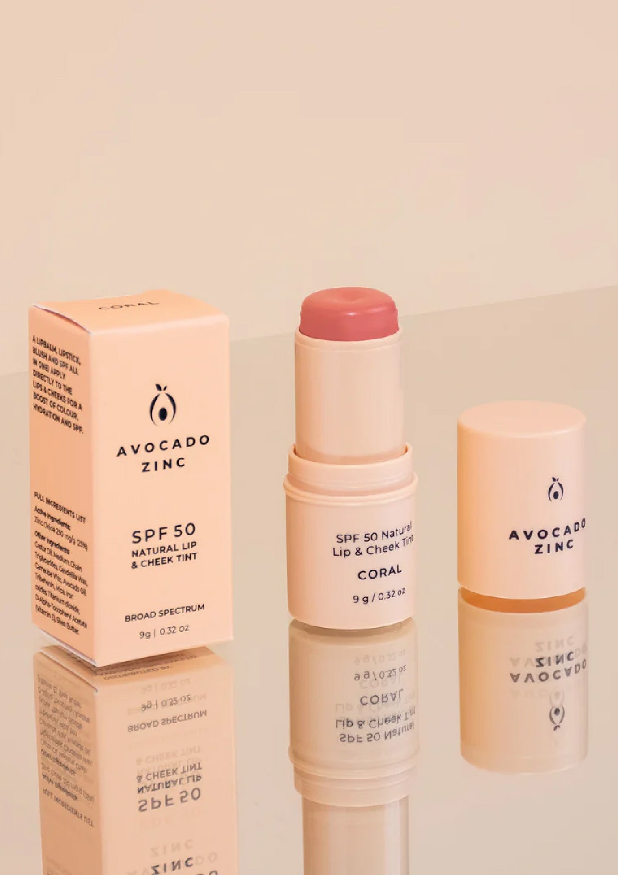 SPF50 唇頰美妝補濕棒 (珊瑚色)｜SPF50 MOISTURISING TINT (CORAL)